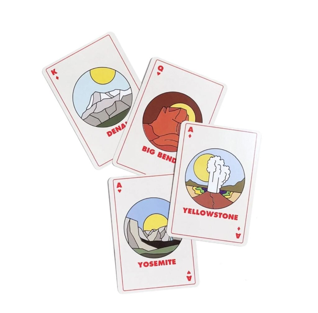 national park playing cards