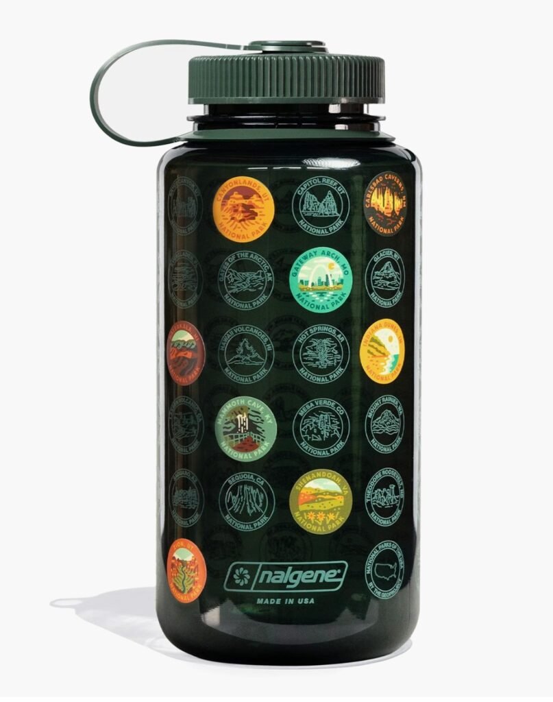 national park sticker bottle