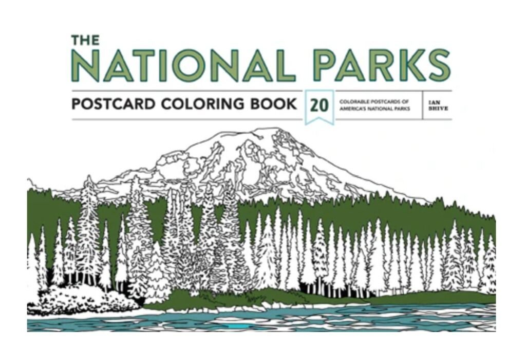 national parks coloring book