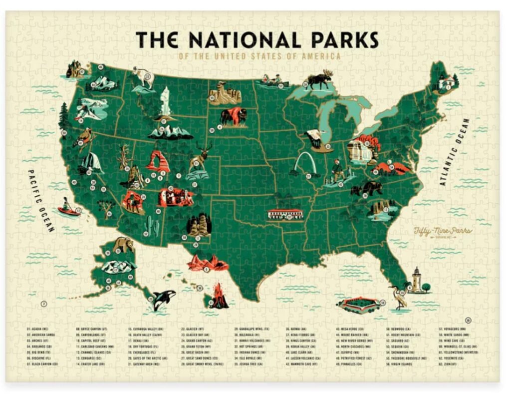 national parks puzzle