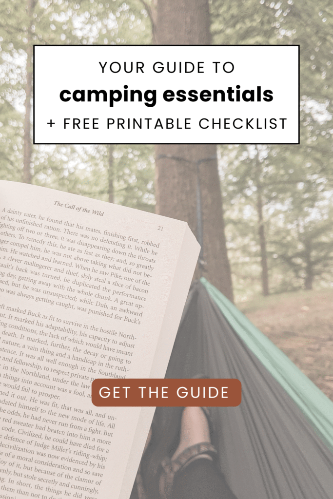 camping essentials- pin camping essentials