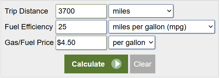 Gas Price Calculator Gas Price Calculator