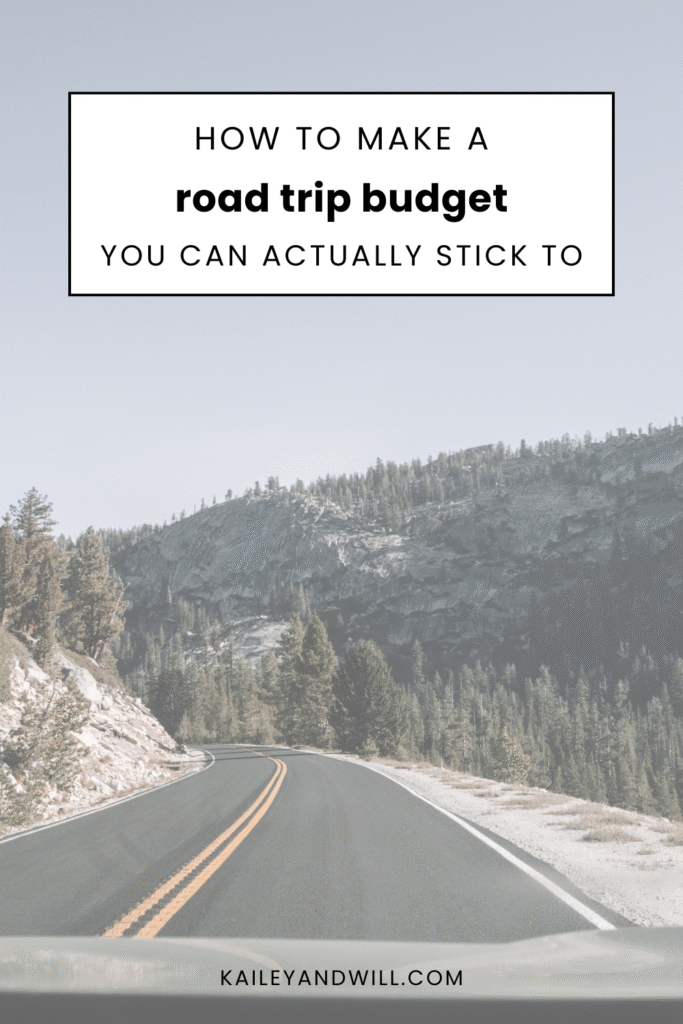 budget for a road trip- pin budget for a road trip